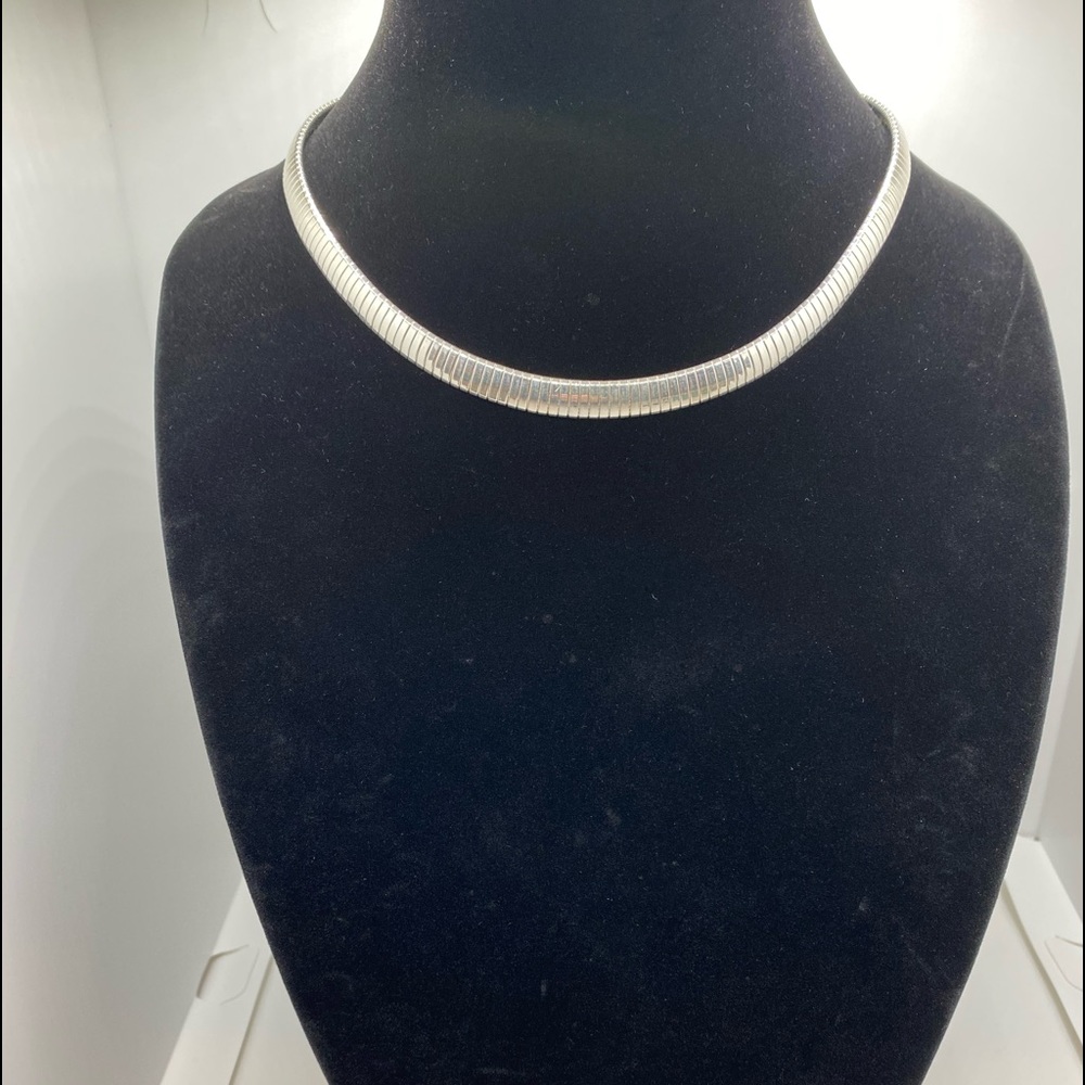 Sterling silver necklaces 1/4” wide 17” long